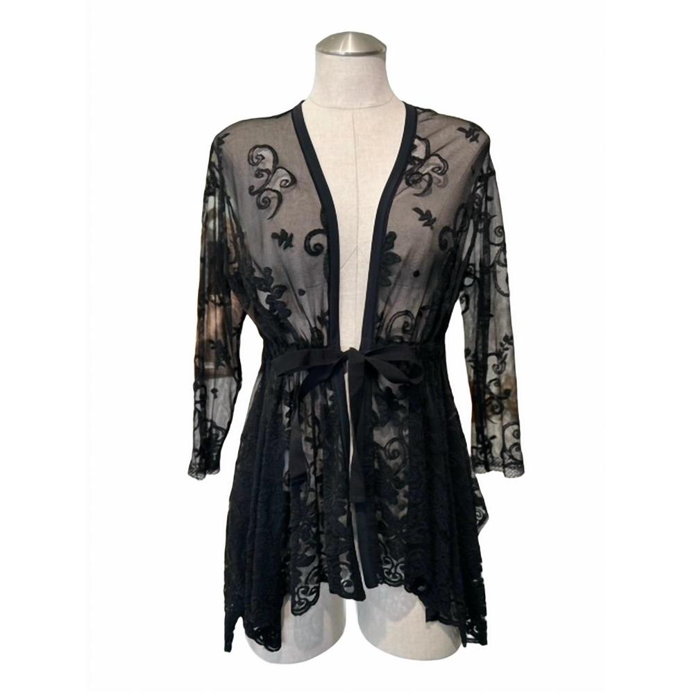 NEW INDIES jazzy cardi in black